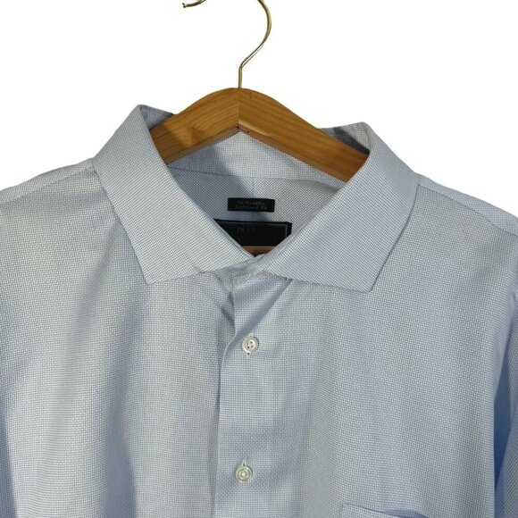 Jos. A. Bank Reserve Collection Light Blue White Button Down Collared Shirt - Picture 2 of 7